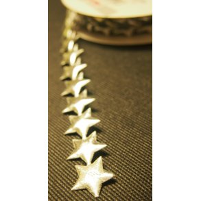Figur bnd 20mm, slv stjerner, 10 stk