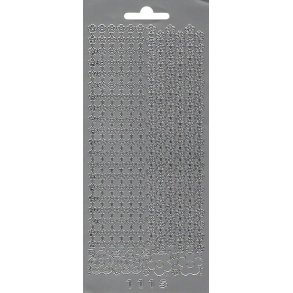 Stickers - Borter - blomster, slv