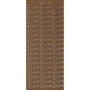 Stickers - Indbydelse, kobber