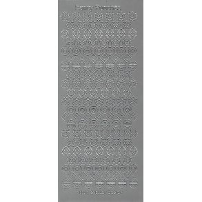 Stickers - Fancy punches - sm� figurer, s�lv