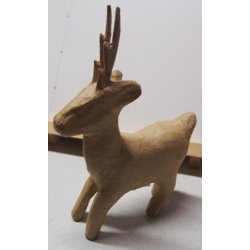 Papfigur, rensdyr,H24xB12xD4cm