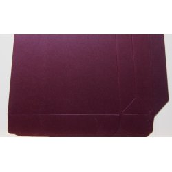 Gavepose, shiny m�rk lilla, ca. 21x31x3cm