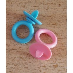 Sutter, lyserd, 2x3,3cm, 10stk