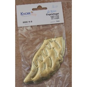 Englevinger, guld, 5x20cm