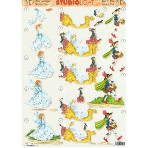 3D ark - B�rnemotiv, princesse, prins