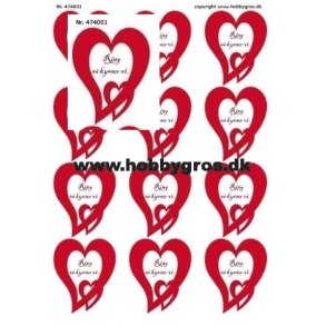 3D ark - Romantik, hjerter