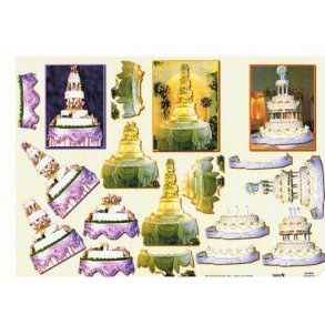 3D ark - Bryllupskager