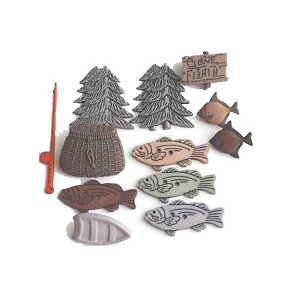 Plastknap Dress it up sports & fishing