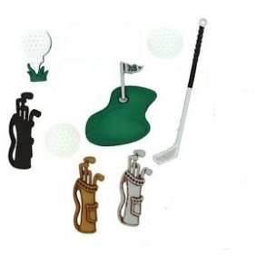 Plastknap Dress it up sports & golf