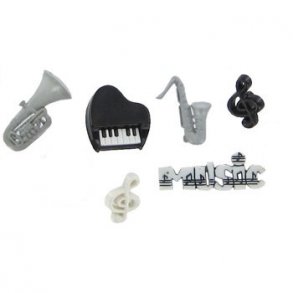 Plastknap Dress it up music