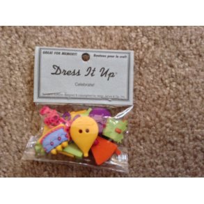 Plastknap Dress it up celebrate