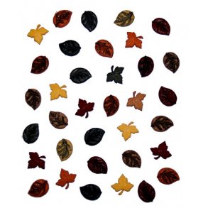 Plastknap Dress it up tiny collection, leaves
