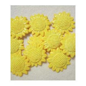 Plastknap Favorite Findings Nr 279 Sunflower g