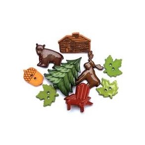 Plastknap Favorite Findings Nr 185 Adirondaas