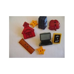 Plastknap Favorite Findings Nr 72 Teacher