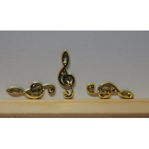 Plast G-n�gle 26x10 guld, 1 stk