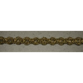 Bnd 10mm, guld m/cirkelmnster, 1m