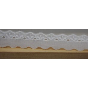 Blonder, bomuld, hvid, 30mm