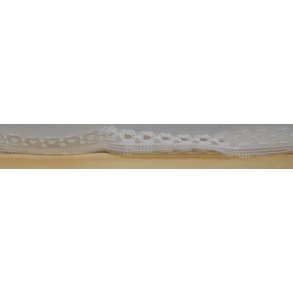 Blonder, nylon, hvid, 9mm, 1m