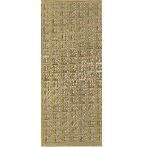 Stickers - Tal, 18, guld