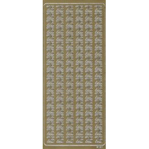 Stickers - Tal, 25, guld