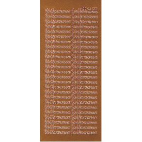 Stickers - Velkommen, kobber