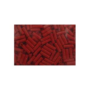 R�rperle, 2mm hul �1, m�rk r�d, ca 40g
