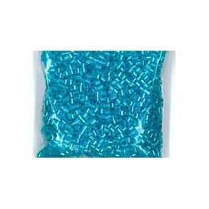 R�rperle, 2mm hul �1, tyrkis/s�lv, ca 40g