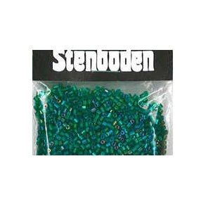 R�rperle, 2mm hul �1, metal bl�/gr�n, ca 40g