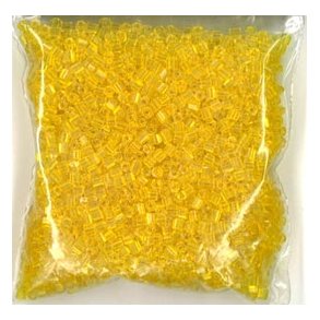 R�rperle, 2mm hul �1, gul, ca 40g