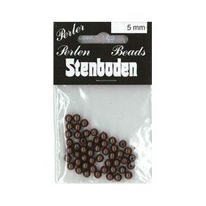 Voksperler, 3mm hul �1, bronze, 150stk