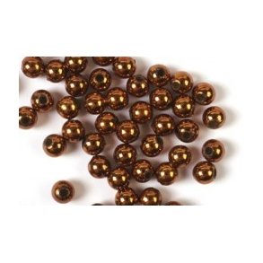 Voksperler, 3mm hul 1, kobber, 150stk