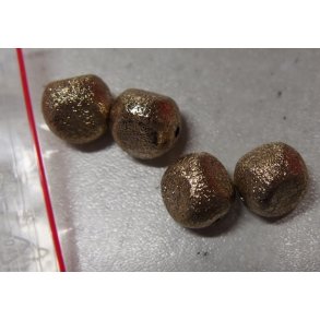 Bronze perle, plast, �10mm hul �2mm