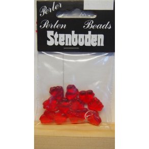 Glasperler ahorn, rd, 13x11mm, 12stk