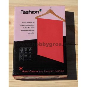 Kulrt papir A4, 80g, rd, 20 ark