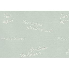 Pergament Vellum, A4, 90g, m/tillykke p flere sprog