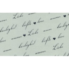 Pergament Vellum, A4, 90g, m/krlighed p flere sprog