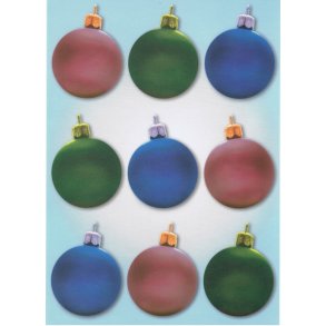 Translucent m/julekugle, A4, 90g