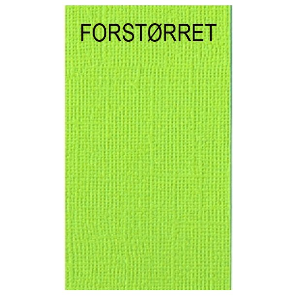 BASIC Karton A4, 215g med vvet struktur, 10 ark, lime