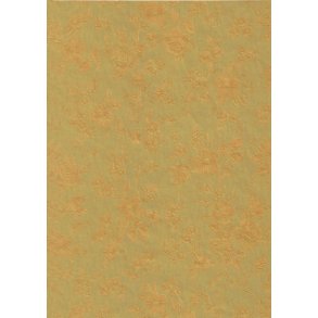 Papir med blomster mnster, 115g, A5, guld