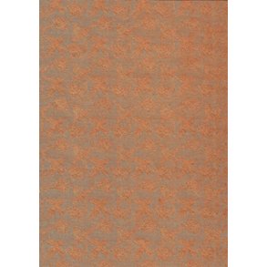 Papir med fugle mnster, 115g, A5, kobber