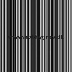 kort 14x28cm m/sorte striber