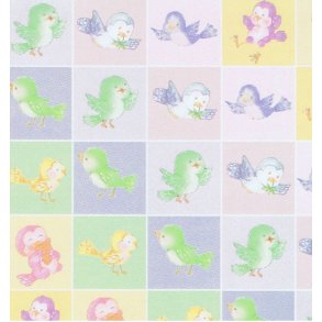 Vellum A4, glade fugle5x7 felter