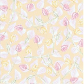 Vellum A4, blomster, tulipaner