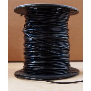 Ldersnre, sort, 1,5mm