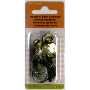 Irregul�r form, hul �0,5mm, m�rke gr�nne nuancer