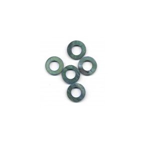 Ring, flad, �23mm hul �1mm, AB sort, 5stk
