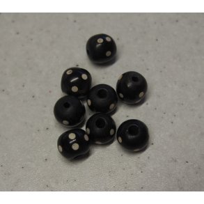 Benperle, �13mm hul �2mm, 6stk