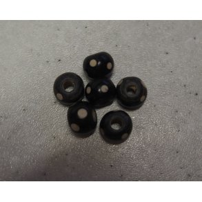 Benperle, �9mm hul �2mm, 6stk