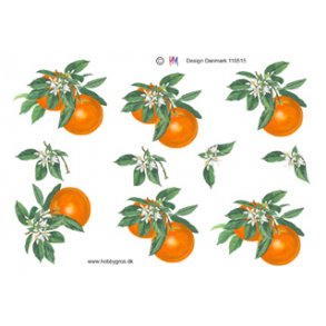 3D ark - Blomster, orangeblomst